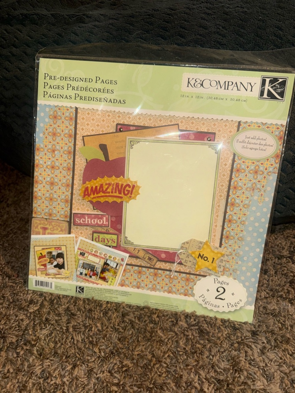 K&Company Pre-Designed Scrapbook Pages - Multicolor